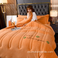 Juego de cama de edredón de playmat acolchado personalizado de lujo